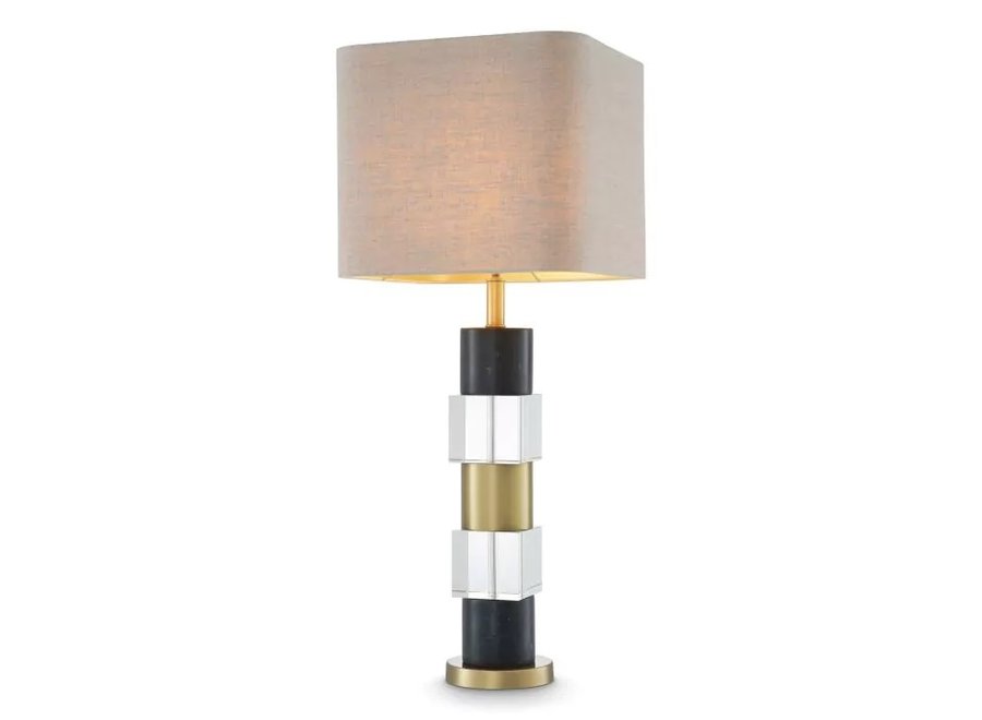 Table lamp 'Cullingham' - Black Marble