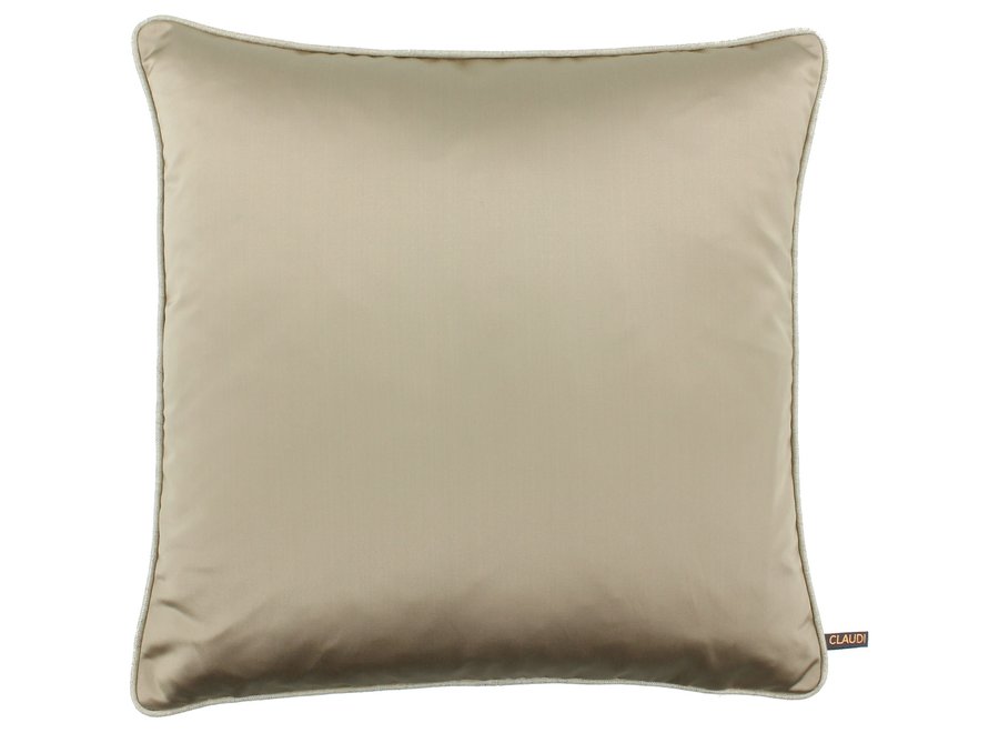 Decorative pillow Dafne Dark Sand + Piping Foil Sand