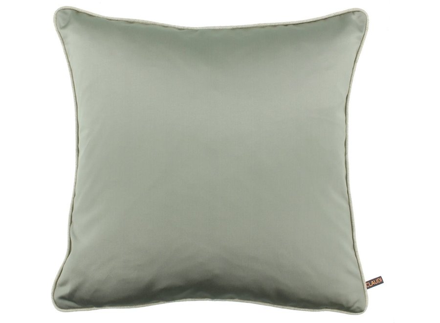 Decorative pillow Dafne Dark/Mint + Piping Foil Sand