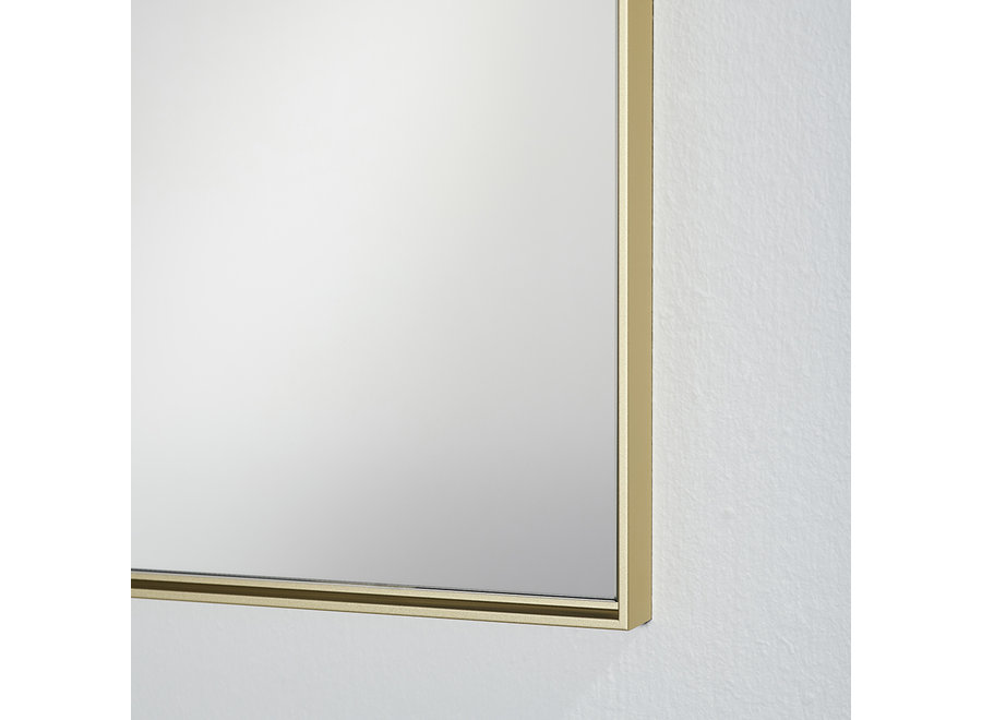 Mirror 'Lucka' Gold Small Rectangular  80 x 120 cm