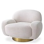 Swivel armchair 'Udine' - Lyssa off-white