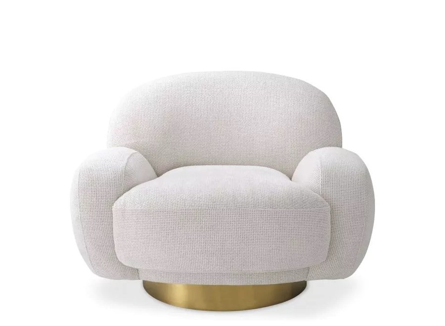 Swivel armchair 'Udine' - Lyssa off-white