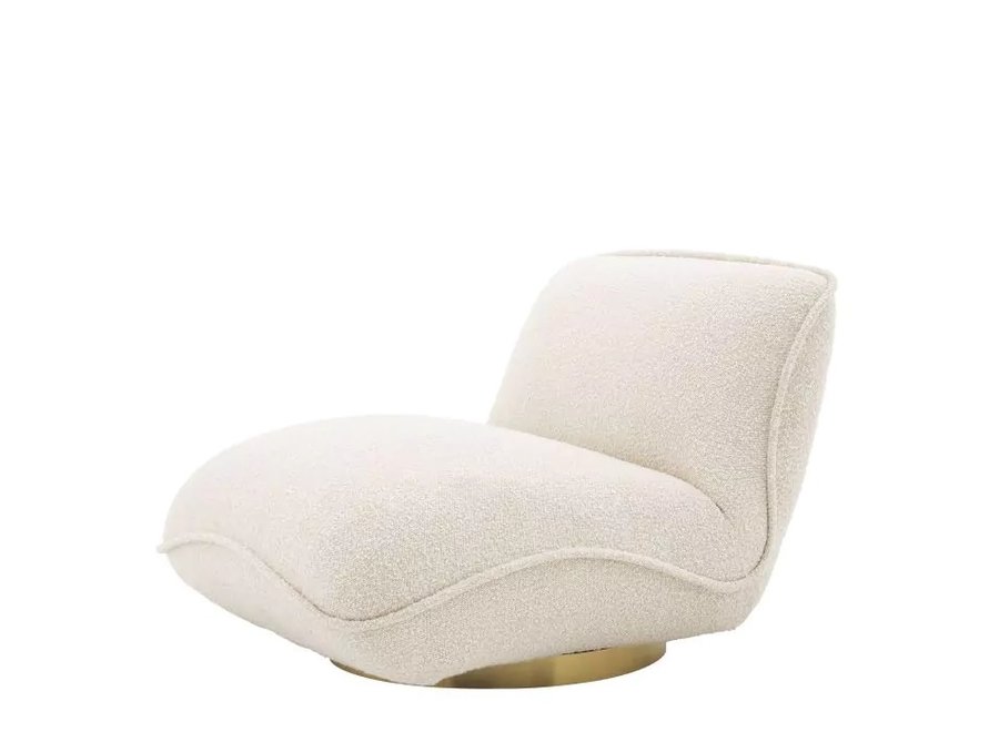 Swivel armchair 'Relax' - Bouclé cream