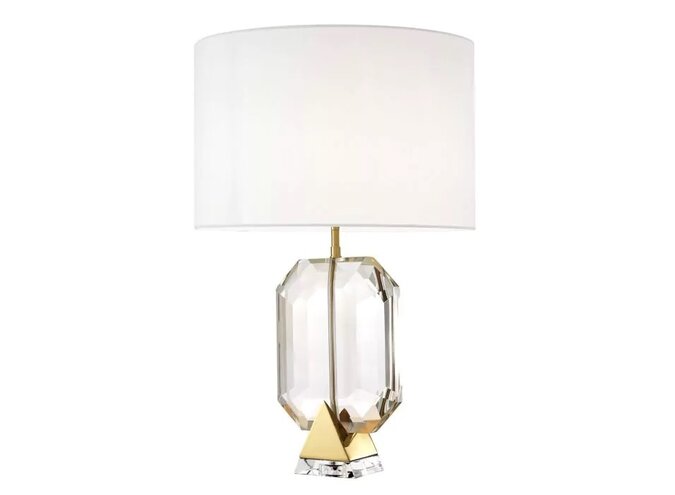 Tischlampe Emerald - Gold