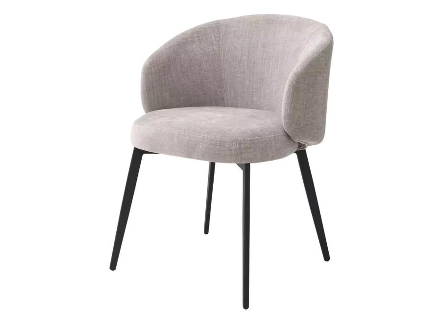 Dining chair 'Lloyd' with arm set of 2 - Sisley grey