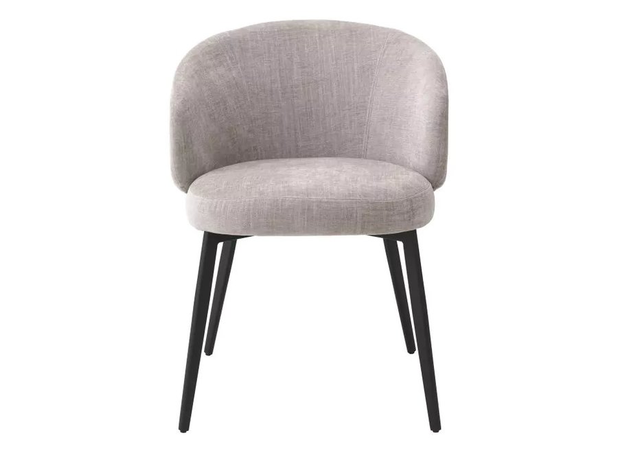 Dining chair 'Lloyd' with arm set of 2 - Sisley grey