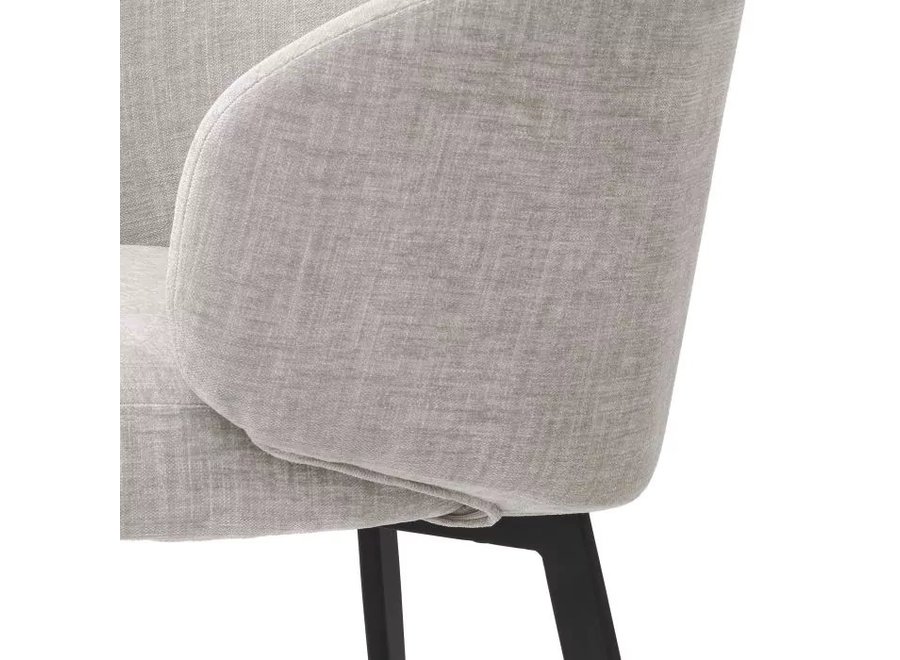 Eetkamerstoel 'Lloyd' met arm set van 2 - Sisley grey