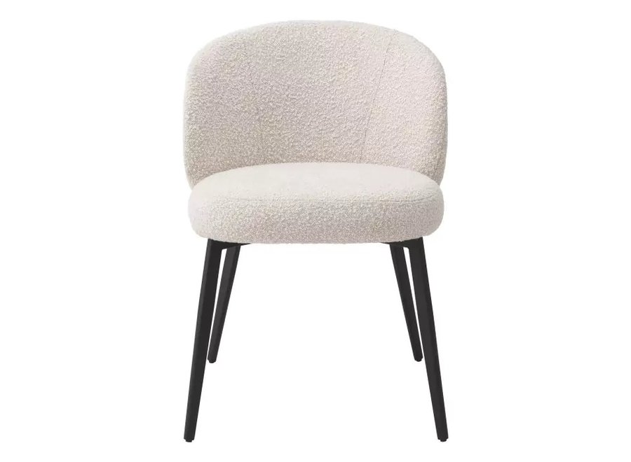 Chaise de salle à manger 'Lloyd' lot de 2 - Bouclé crème