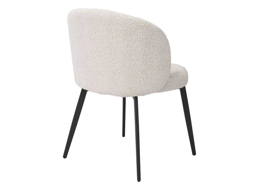 Dining chair 'Lloyd' set of 2 - Bouclé cream