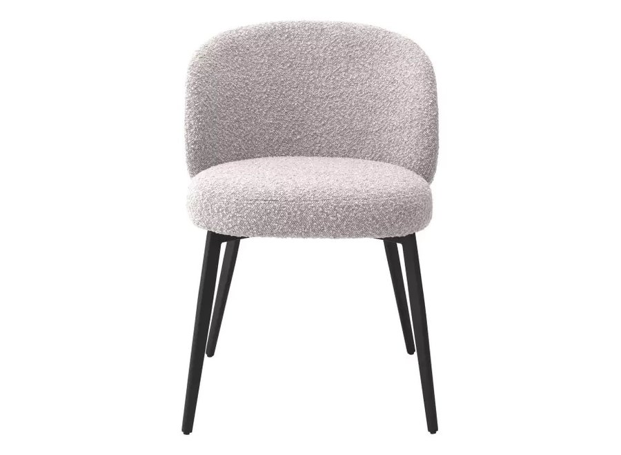 Chaise de salle à manger 'Lloyd' lot de 2 - Bouclé gris