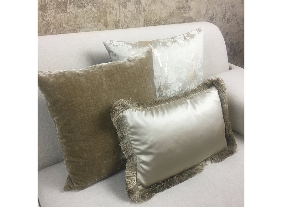 Cushion combination Gold: Lavy,  Severo & Dafne + Fringe