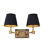 Wandlampe 'Wentworth'  - Double - Brass/Black