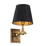 Wandlamp 'Wentworth'  - Single - Brass/Black