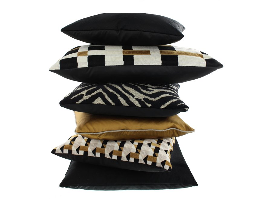 Coussin décoratif Pilaccio Black/White/Gold