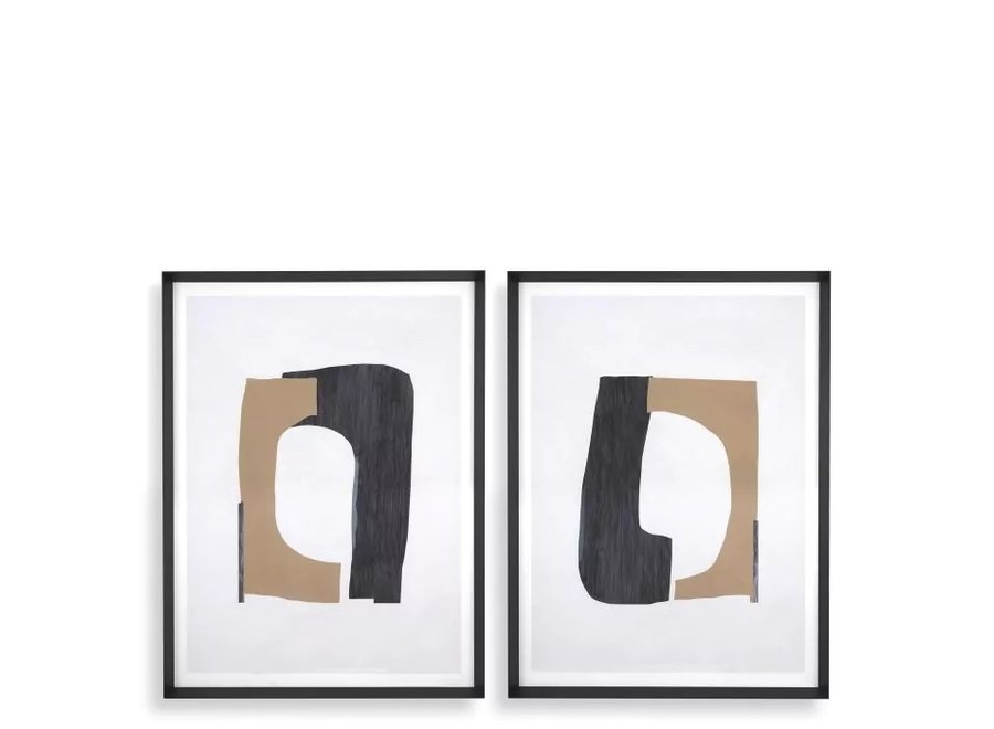 EICHHOLTZ Print 'Cardboard Cutouts' Set of 2 Wilhelmina Designs