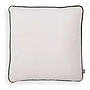 Cushion ‘Outdoor'  Off white and black piping