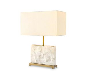 white marble lamp base