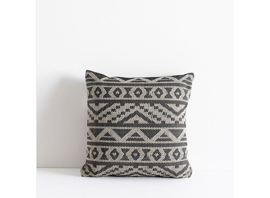 Outdoor cushion Sifiso - Black/Taupe