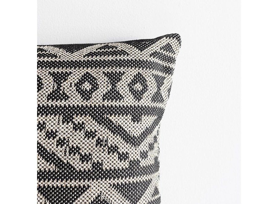 Outdoor cushion Sifiso - Black/Taupe