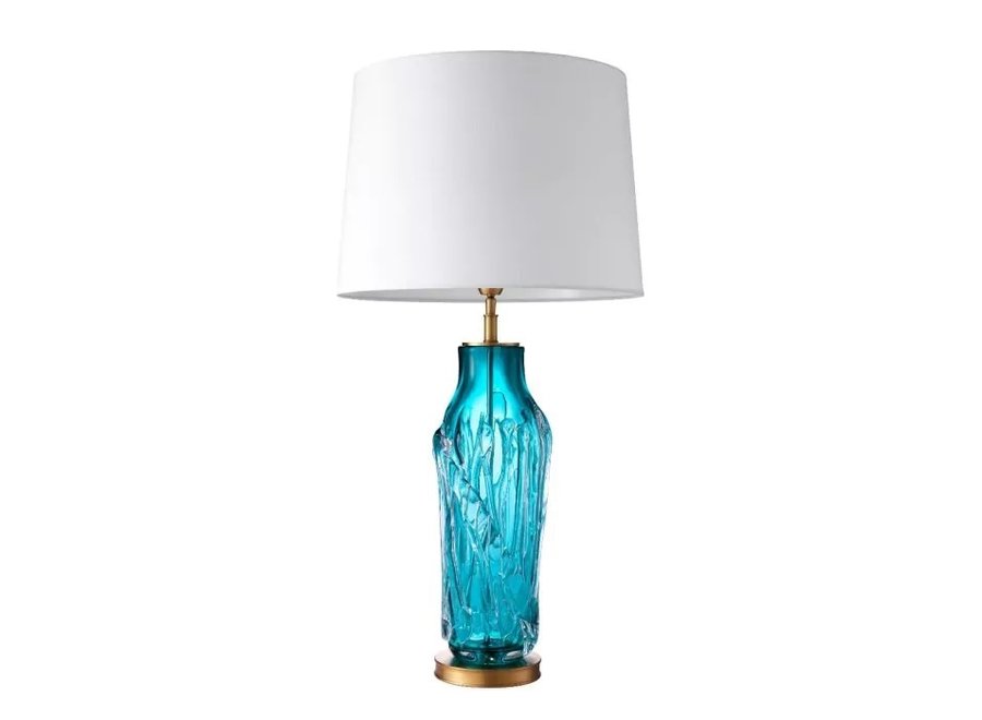 turquoise standing lamp