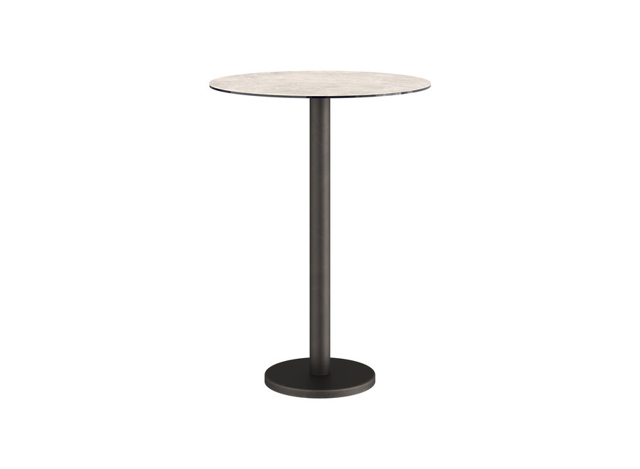 Bar table 'Bari' Round - Diamond Cream Ceramic