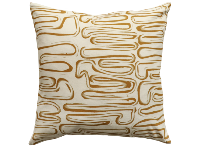 Coussin Chemin - Brass/Ivory