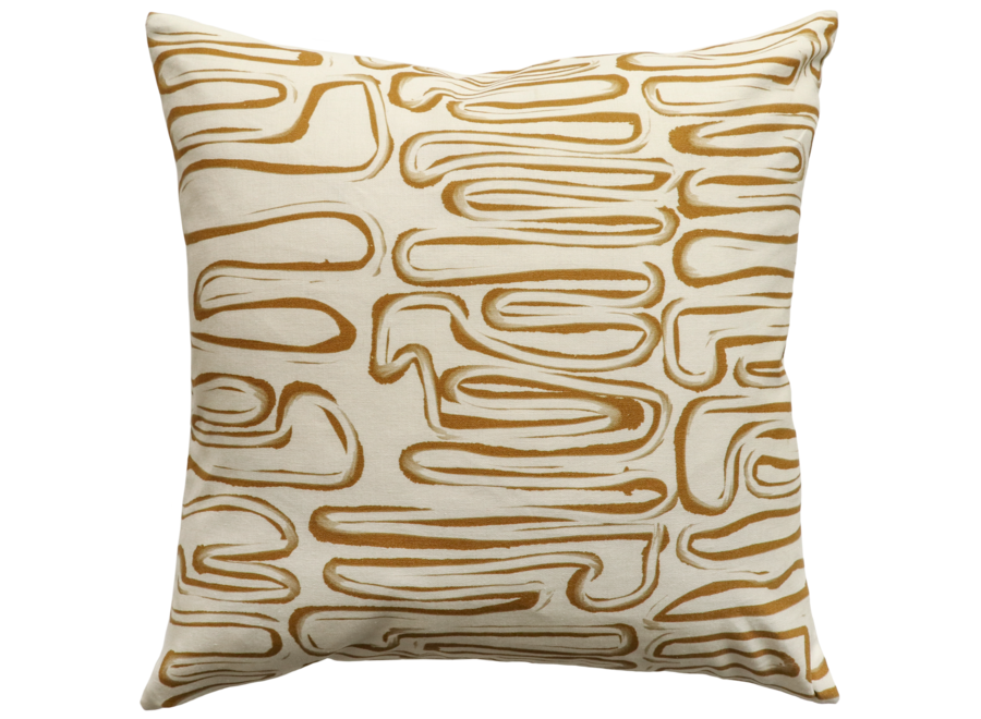 Coussin Chemin - Brass/Ivory