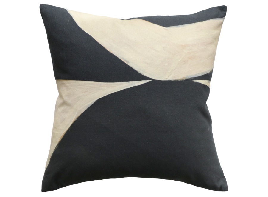 Coussin Eclipse - Ink/Ecru