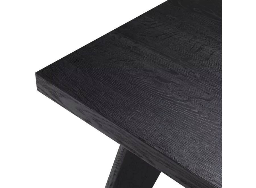 Table à manger 'Biot' 240 cm - Noir