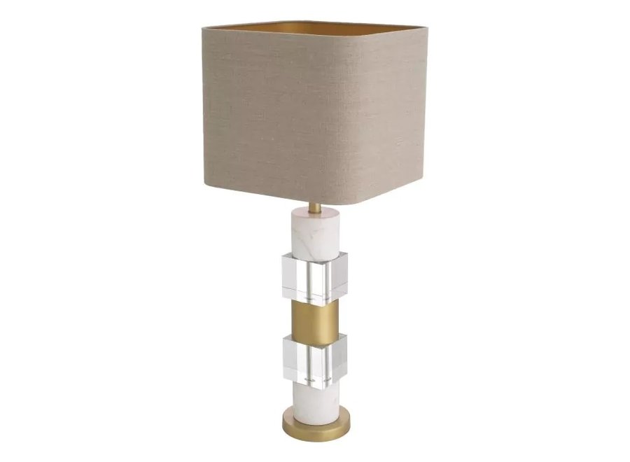 Lampe à poser 'Cullingham' - White Marble