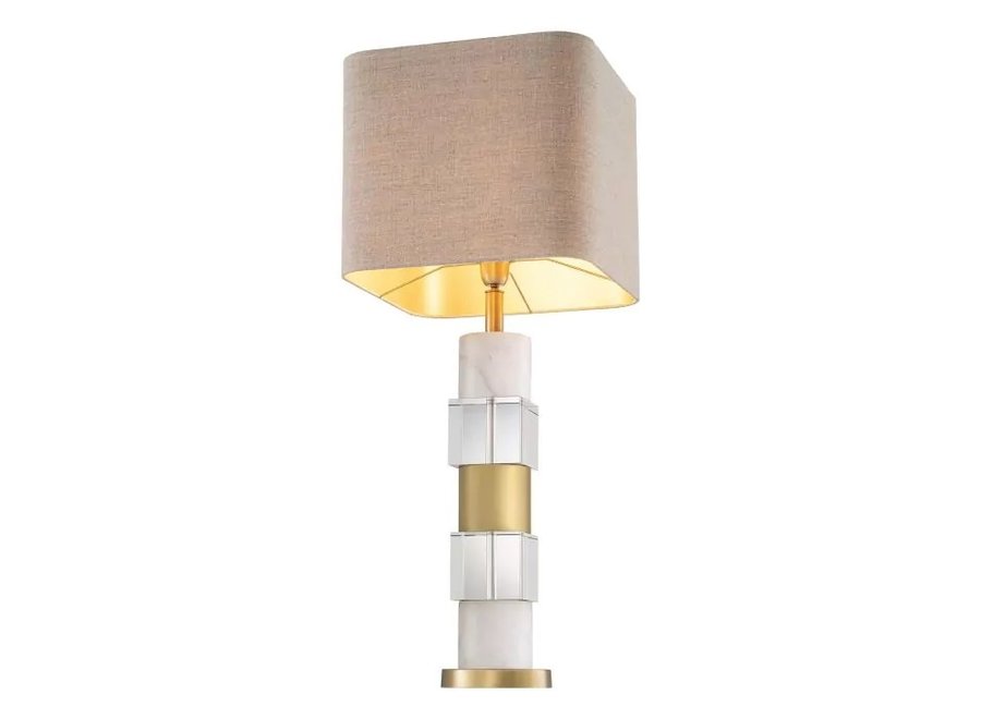 Lampe à poser 'Cullingham' - White Marble