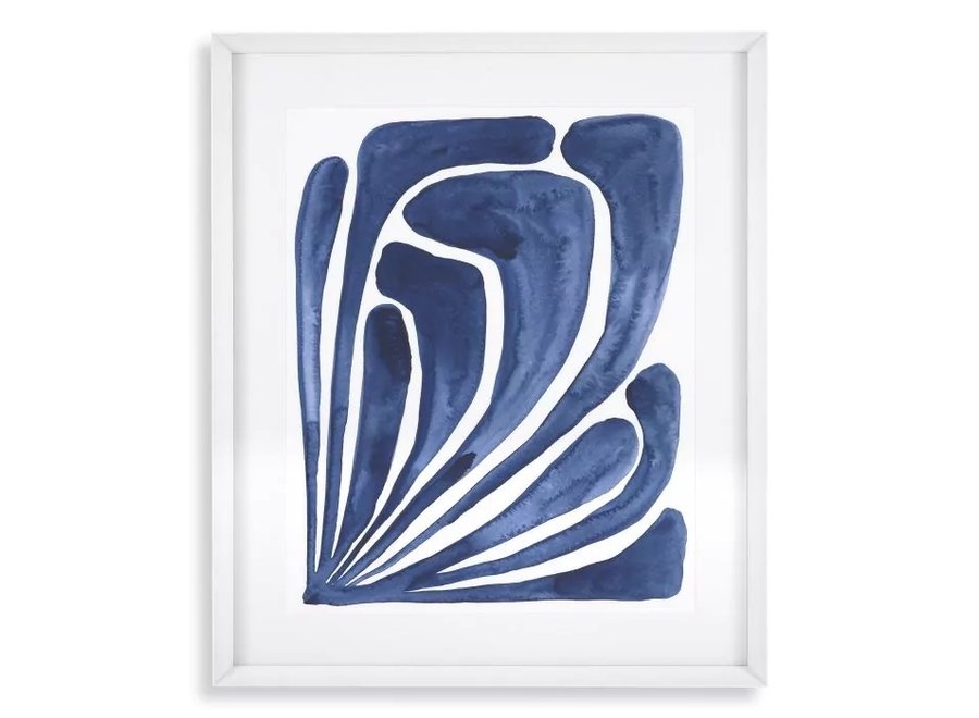 Print 'Blue Stylized Leaf' 2er Set