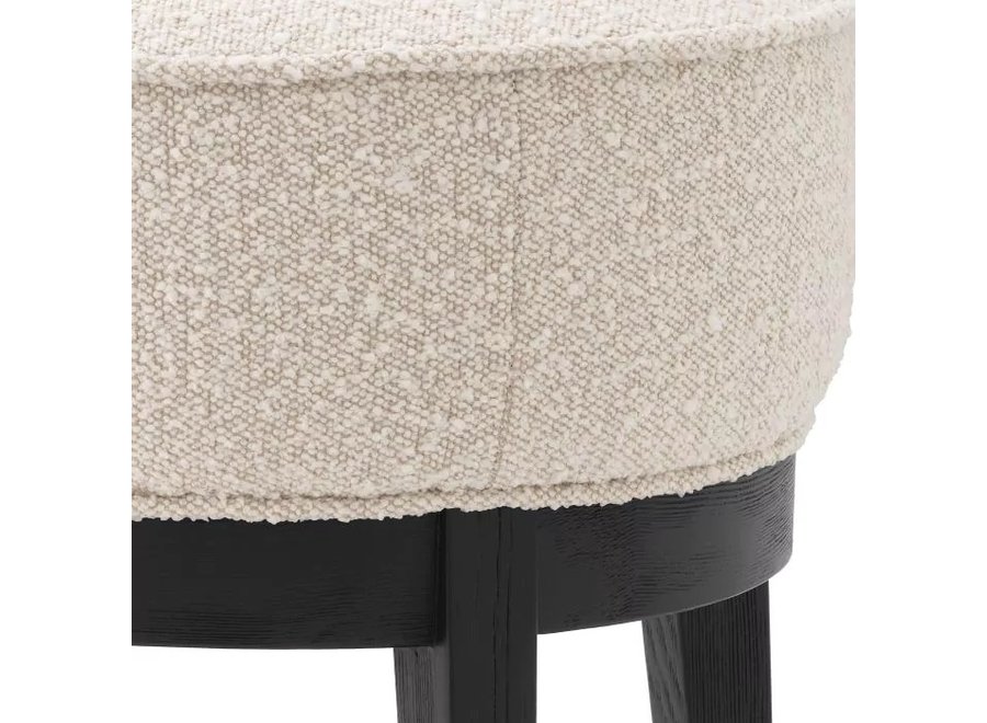 Stool ‘Jarrett' - Bouclé cream