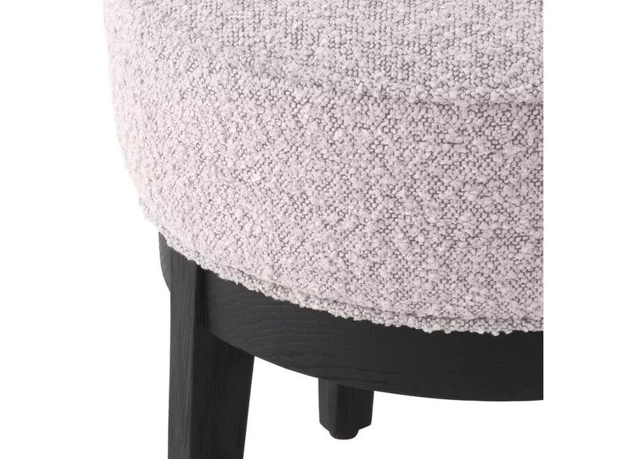 Tabouret 'Jarrett' - Bouclé grey