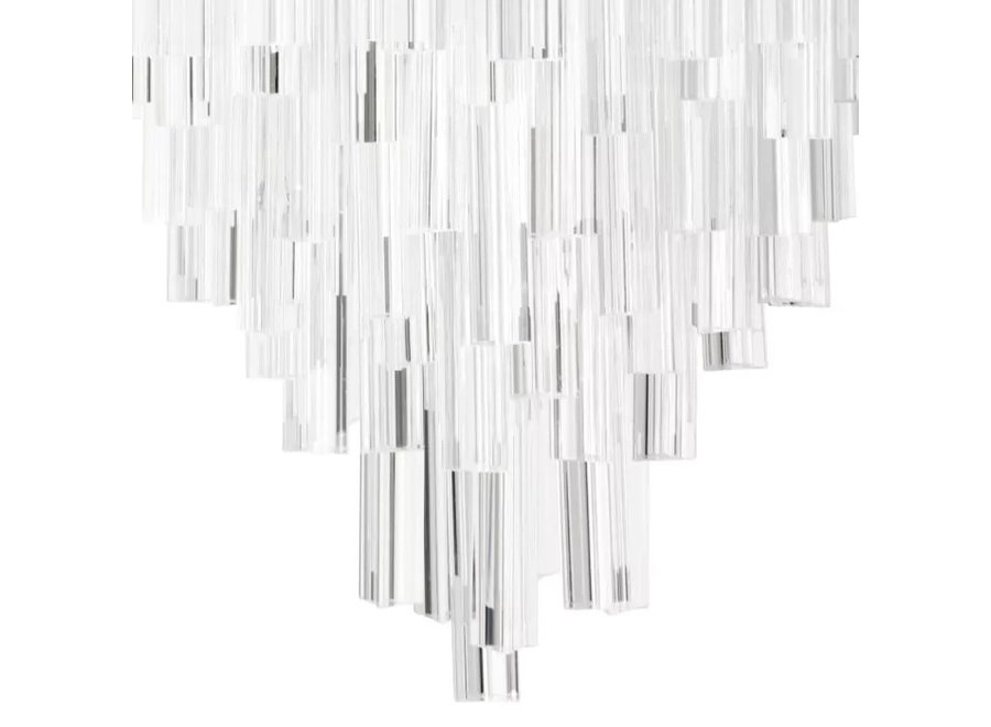 Chandelier 'Salerno'- Clear glass