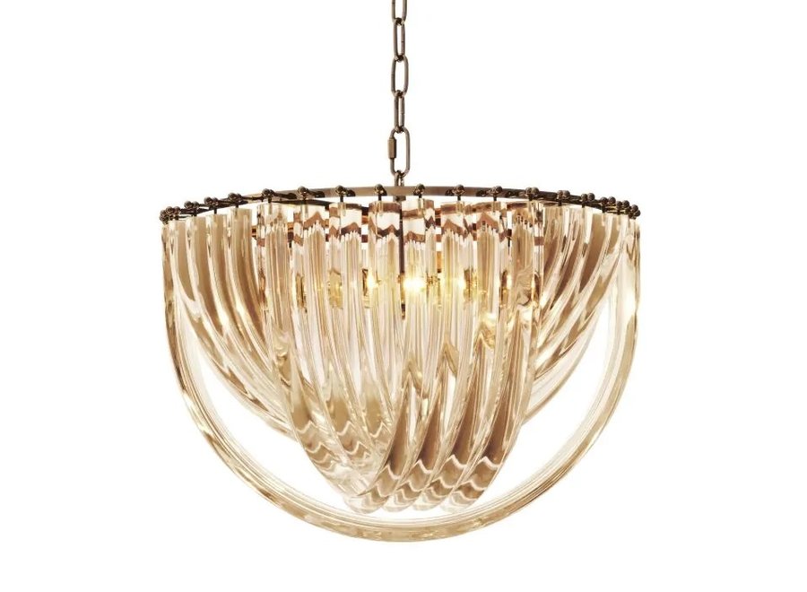 Chandelier 'Murano' - L - Brass