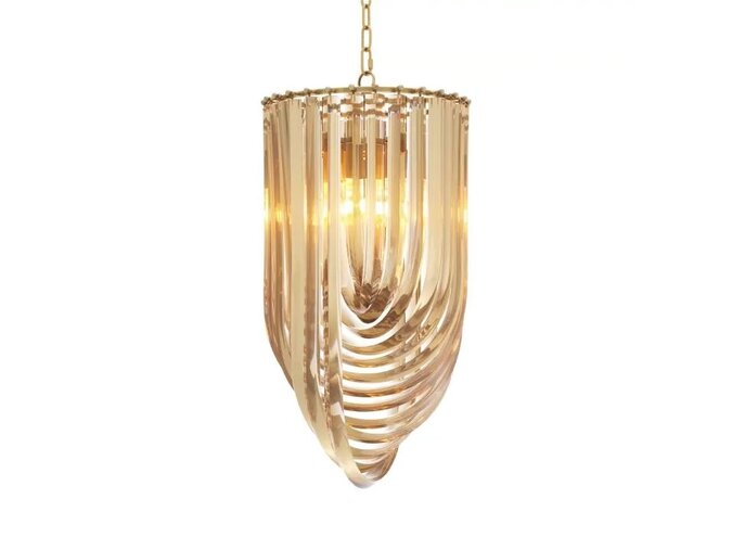 Chandelier  Murano - M - Brass