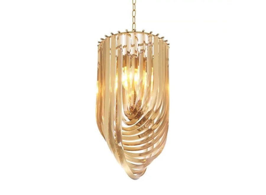 Chandelier 'Murano' - M - Brass