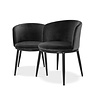 Dining chair 'Filmore' set of 2 - Cameron  black