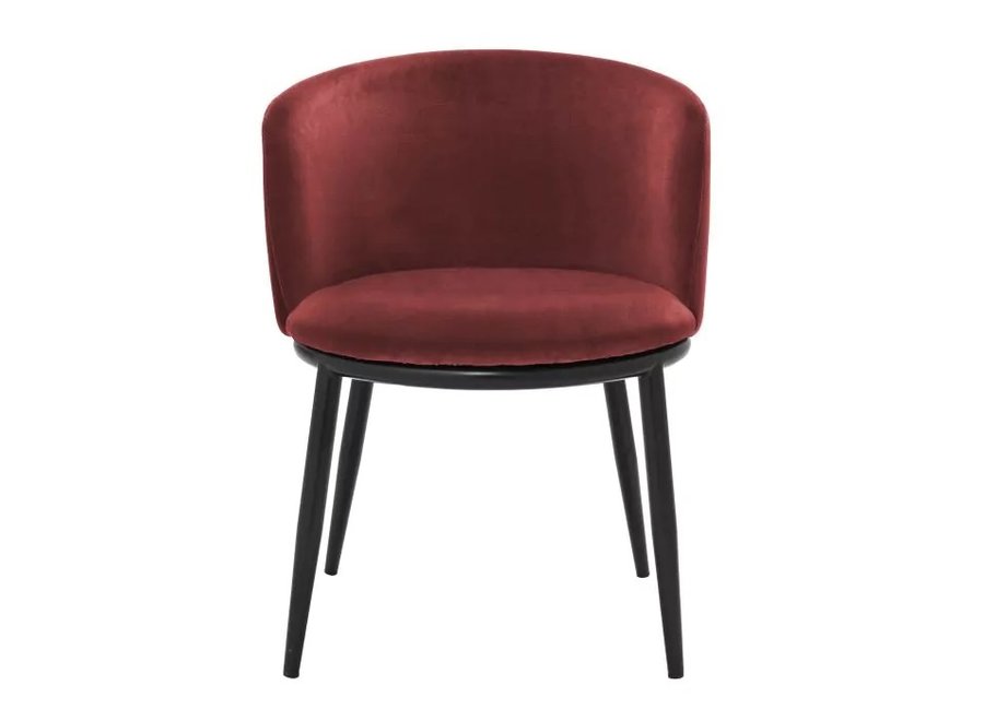 Dining chair 'Filmore' set of 2 - Cameron wine red