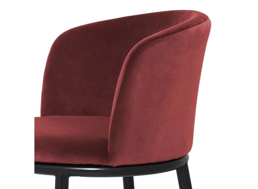 Dining chair 'Filmore' set of 2 - Cameron wine red