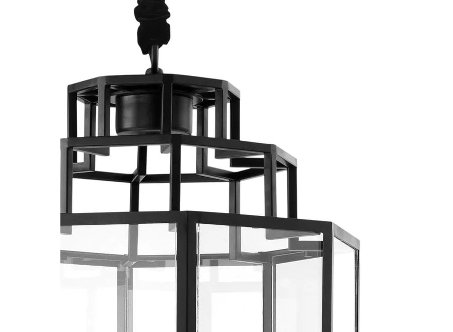 Lantern 'Monticello' L - Black