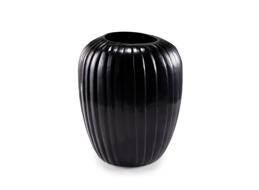Vase 'Opal' L - black