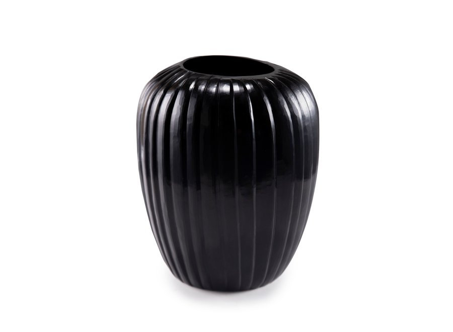 Vase 'Opale' L - black