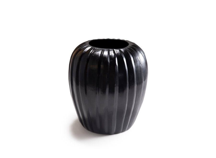 Vase 'Opal' M - black