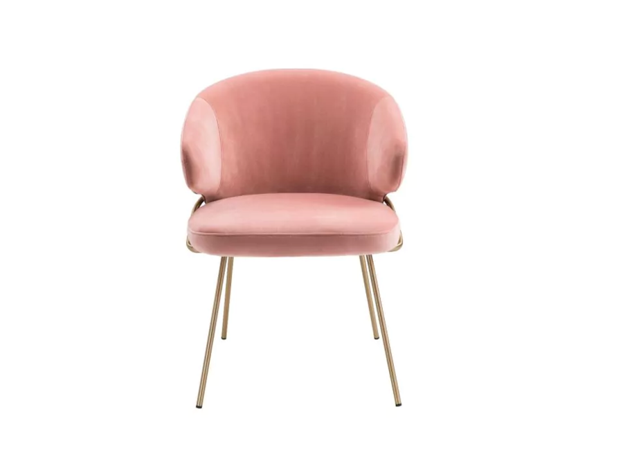 Dining Chair 'Kinley' - Savona nude velvet'