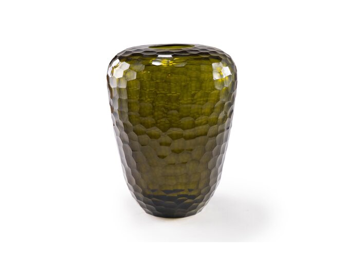 Vase 'Agate' M - olive