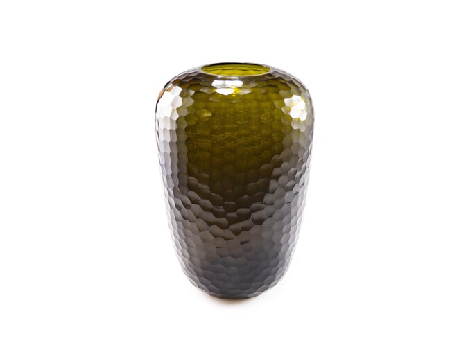 Vase 'Agate' L - olive