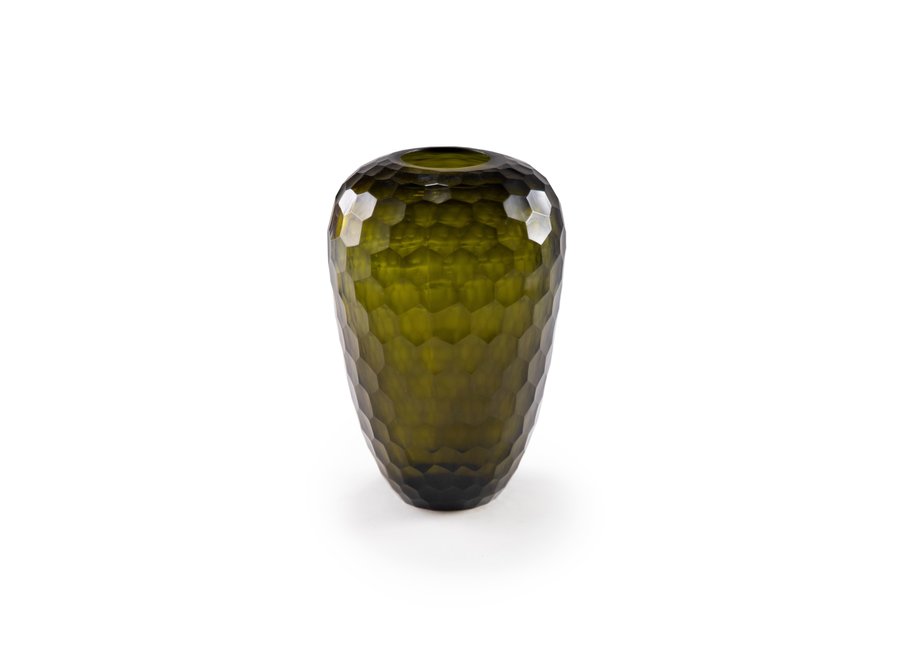 Vase 'Agate' S - olive