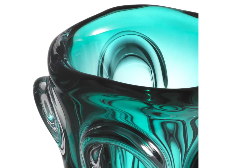 Vase 'Aila ' - L - Turquoise